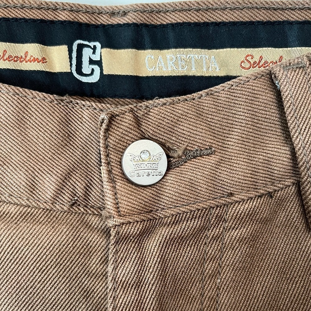 Caretta Brown Straight-Leg Jeans Women's Size 33x32 - Picture 12 of 14